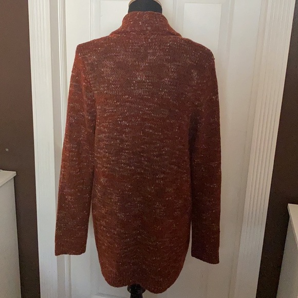 Sonoma Women’s Cardigan Sweater Rust multi NWT Lrg - Picture 4 of 8